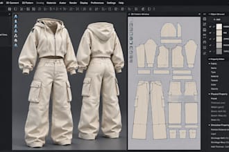 design realistic 3d clothing, 3d fashion garment in clo3d and marvelous designer