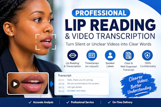 lip read silent videos and transcribe visible speech