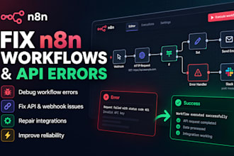 fix n8n workflow and API errors