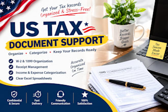 organize US tax documents and expense records