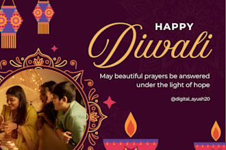 design special customized diwali poster for you