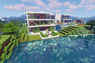 build custom minecraft builds, houses, castles and structures
