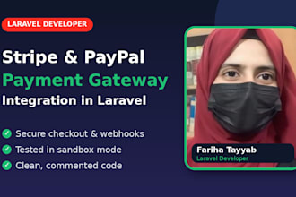 integrate stripe or paypal payment gateway in laravel