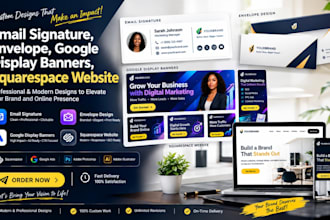 design email signature envelope google display banners squarespace website