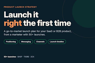 build a go to market launch plan for your saas or b2b