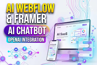 build ai webflow website, framer website, ai chatbot, ai integration, open ai