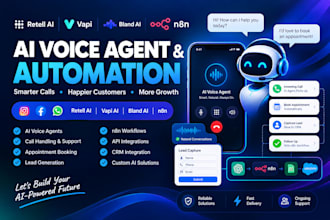 build retell ai voice agent vapi ai voice agent bland n8n ai agent ai automation
