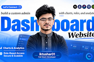 build a custom admin dashboard with charts and analytics
