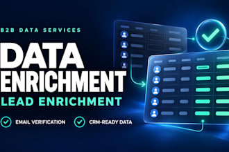 do b2b data enrichment, lead enrichment and email verification