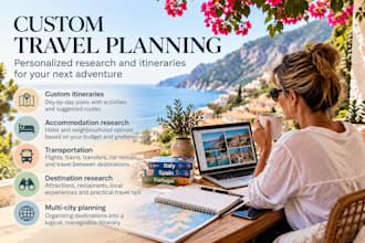 research and plan your personalized travel itinerary