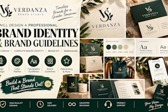 design brand logo, complete brand identity, brand guideline, brandkit rebranding