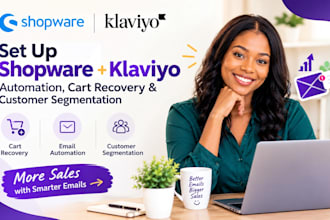 set up shopware klaviyo automation, cart recovery and customer segmentation