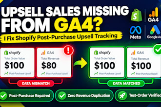 fix reconvert and post purchase upsell revenue missing in ga4 and meta
