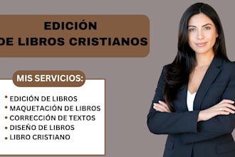hacer edición y maquetación de libros cristianos para amazon kdp