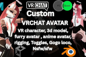 create a custom furry vrchat avatar