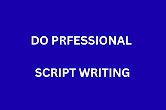 do professional script writer