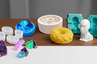 design custom resin casting molds, silicone molds and 3d printable molds