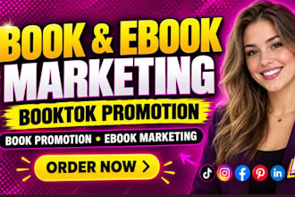 do book and ebook marketing booktok promotion book promotion and ebook marketing