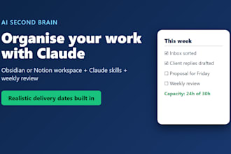 build an ai second brain with claude to organise your work and clients
