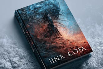 create a dark fantasy or romantasy book cover that sells
