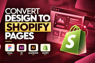 convert figma PSD xd ai canva design to shopify website