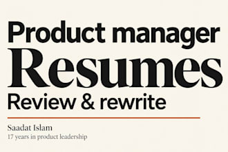 review and rewrite your product manager resume