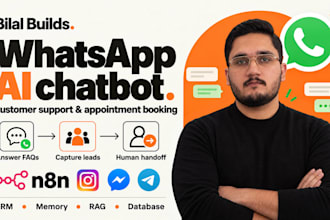 build a whatsapp chatbot and automate workflows with n8n