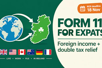 file your irish form 11 with foreign income and double tax relief for expats