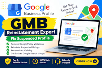do gmb reinstatement and fix suspended google business profile