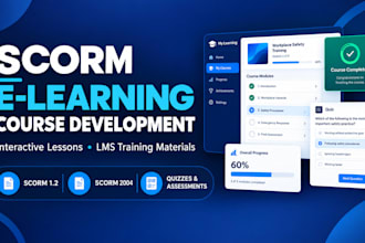 create scorm compliant elearning courses lms training module online learning