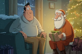 create holiday christmas winter illustration