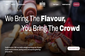 build wix holiday catering website christmas catering food ordering website