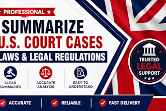 summarize US court cases laws and legal regulations