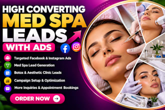 generate med spa leads and customers with targeted meta ads