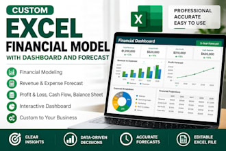 build a custom excel financial model with dashboard