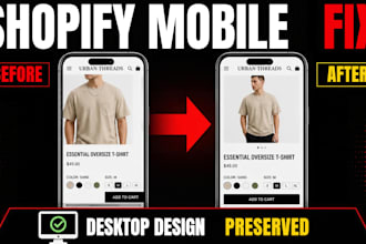 fix shopify mobile layout issues without breaking desktop