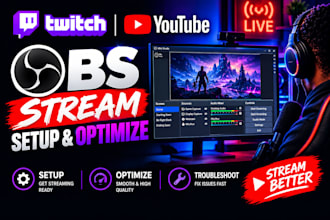set up, configure, and optimize obs studio for streaming