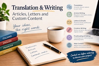 write engaging blog articles and professional web content in italian or e