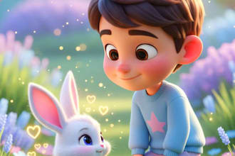 children story book illustration, children story book