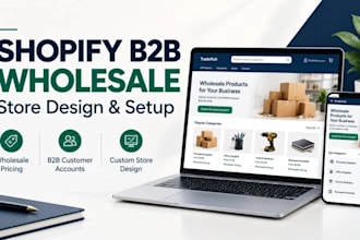 build and design a shopify b2b wholesale shopify store