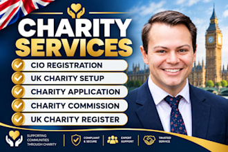 cio registration charity application uk charity setup registration guidance