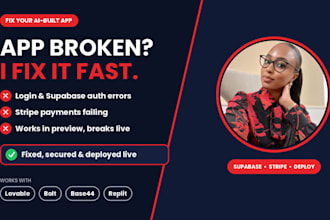 fix lovable app, lovable app bug fix, supabase and stripe errors