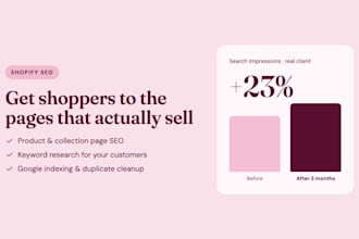 optimize shopify stores SEO to drive sales