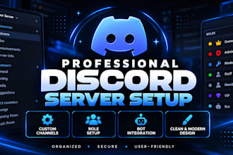 create and set up a professional discord server