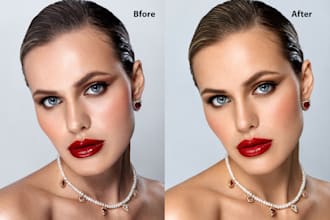 do photo retouching and high quality photoshop editing
