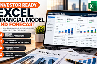 custom excel financial model with dashboard and forecast
