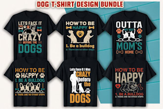 create amazing custom dog t shirt designs and pet illustrations