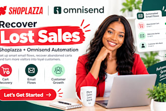 set up shoplazza omnisend email flows and cart recovery campaigns