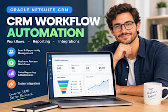 customize netsuite CRM workflows, dashboards and integrations