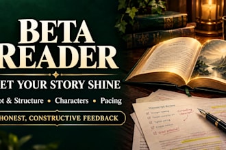 your beta read your fantasy, romance, historical, dark, thriller, or erotica boo